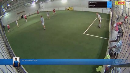 But de Valentin (8-8) - LA POSTE Vs COGEP - 15/10/19 20:00 - LIGUE 4 - Poitiers Game Parc