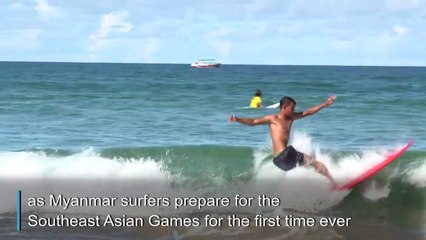Far out: Myanmar's first surfing team to hit Southeast Asian games