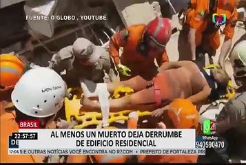 Brasil: colapso de edificio deja al menos un fallecido