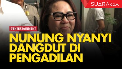 Tiba di Pengadilan, Nunung Nyanyi Sepenggal Lagu Dangdut