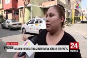 Los Olivos: mujer herida tras intervención de serenos