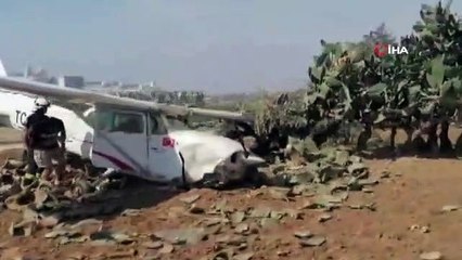 Antalya'da eğitim uçağı kazası