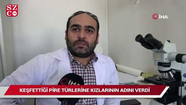 Keşfettiği pire türlerine kızlarının adını verdi
