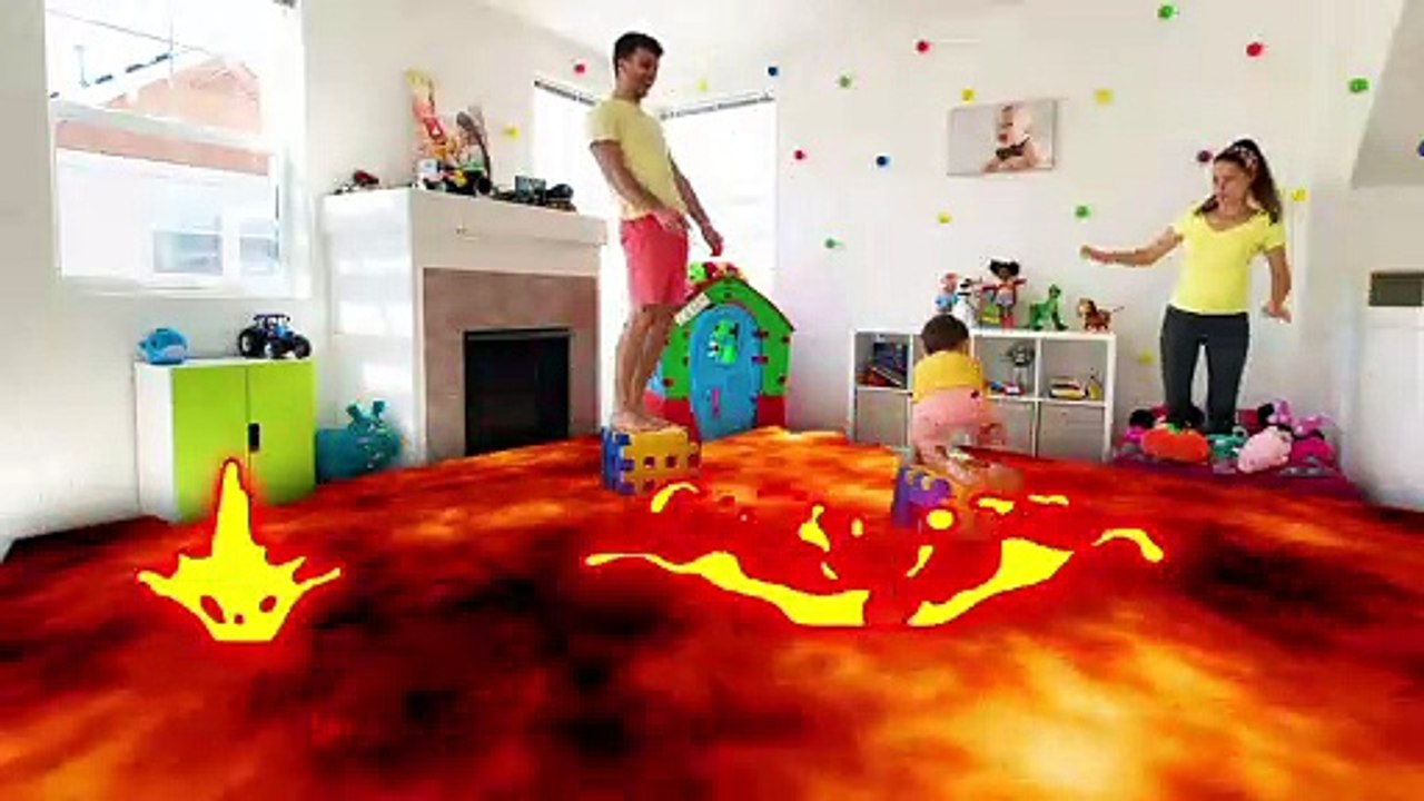 FLOOR IS LAVA FAMILY FUN PLAYTIME with Elias