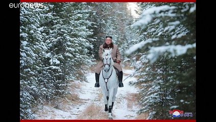 شاهد: زعيم كوريا الشمالية يستعرض مهاراته في ركوب الخيل