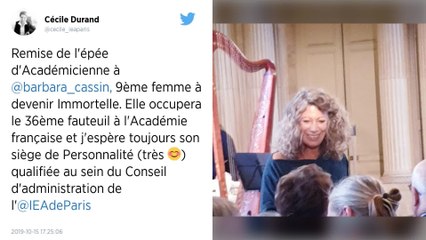 Barbara Cassin, 9e femme à entrer à l'Académie française