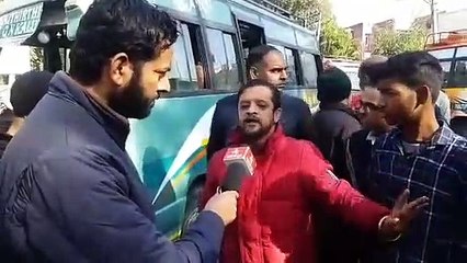 Road mishap in Gandhi Nagar