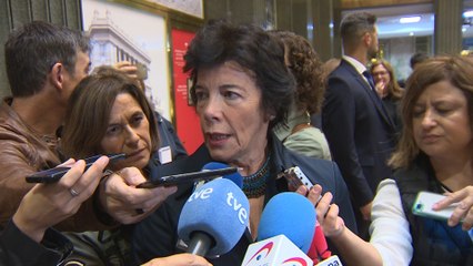 Celaá: "El Estado responderá con serenidad y firmeza a los altercados"