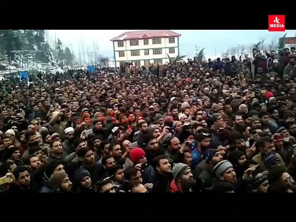 Shah faesal first public rally at Kupwara