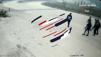 Kontrolden çıkan otomobil korku saçtı