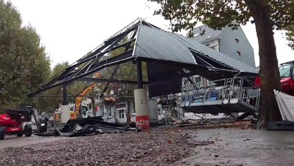 La Halle de la place Verte démolie à Verviers