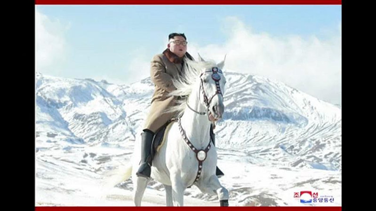Wichtige entscheidung? nordkoreas kim jong un reitet zum berg paektu