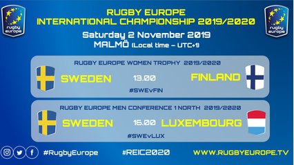 SWEDEN vs FINLAND (WOMEN TROPHY) / SWEDEN vs LUXEMBOURG (MEN CONFERENCE 1 NORTH)