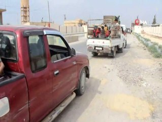 Tel Abyad'da siviller evlerine dönmeye başladı