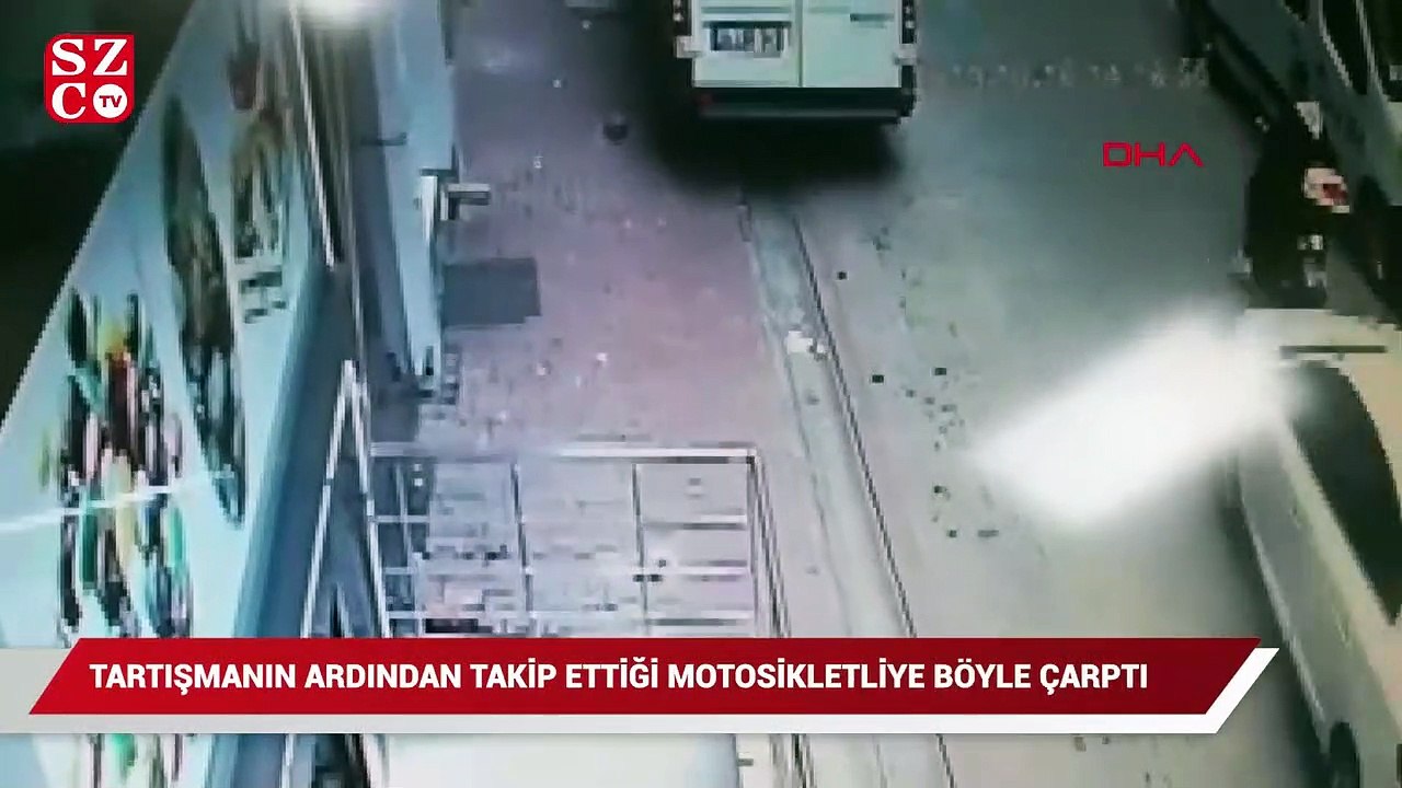 Önce takip etti sonra arkadan çarpıp kaçtı