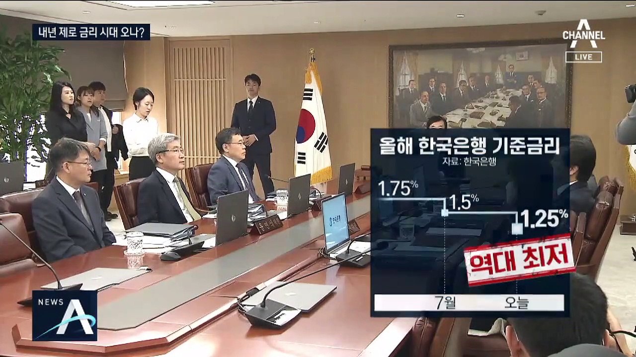 기준금리 1.25% 역대 최저…한은, 추가 인하 시사