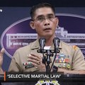 Military supports 'selective martial law' in Mindanao