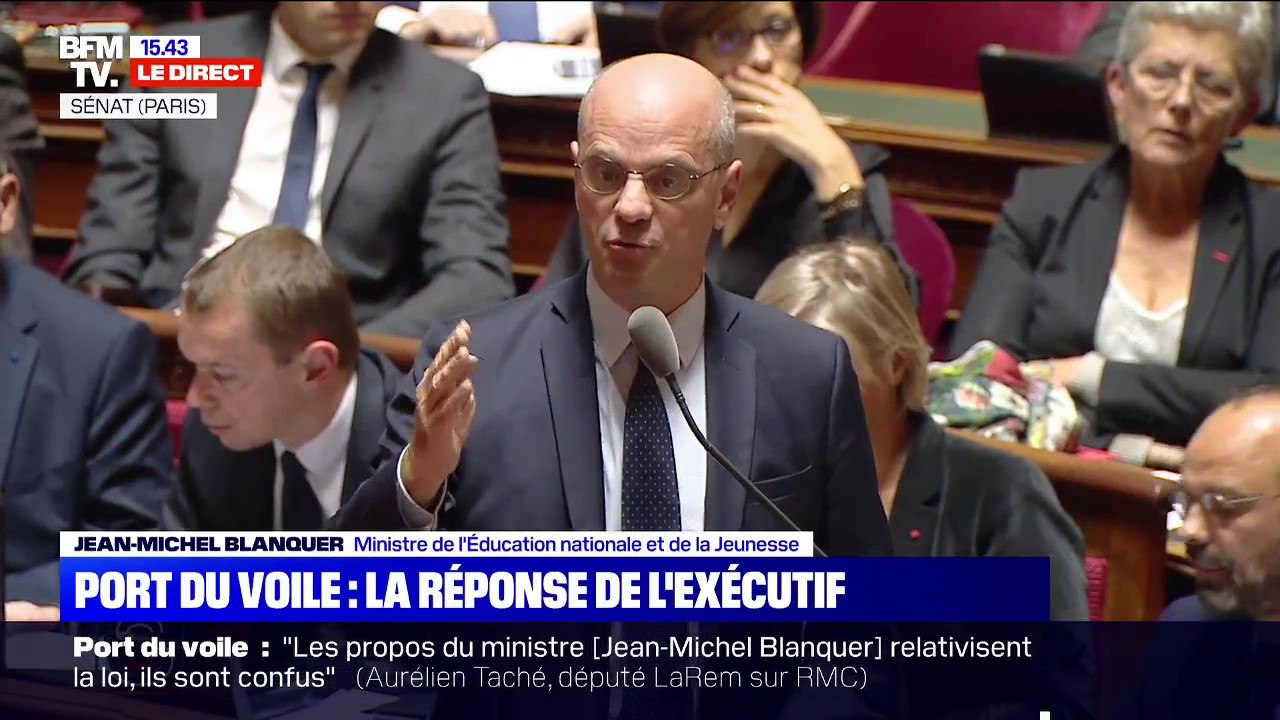 Jean-Michel Blanquer, face au Sénat: "Nous devons à chaque enfant la neutralité politique et religieuse"