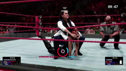 Stephanie McMahon vs Cameron Camel Clutch match (WWE 2K19)