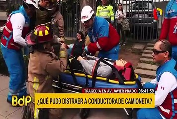 Accidente en Av. Javier Prado: ¿Qué pudo distraer a conductora de la camioneta?