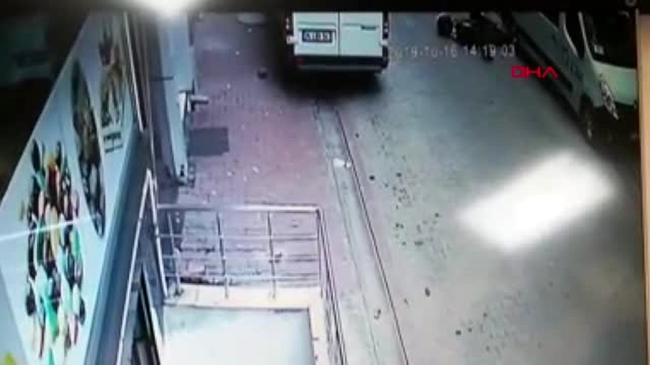 Tartışmanın ardından takip ettiği motosikletliye böyle çarptı