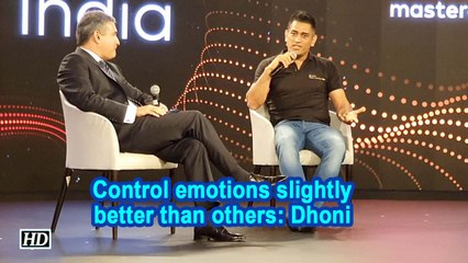 Control emotions slightly better than others: Dhoni