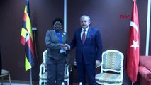 Tbmm başkanı şentop, uganda meclis başkanı kadaga ile görüştü