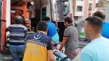 Hafriyat yüklü kamyon devrildi: 1 yaralı