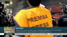 Segundo día de represión policial contra protestas en Cataluña