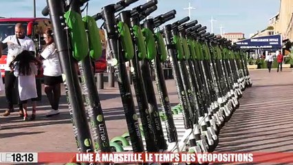 Trottinettes : les salariés et intermittents de l'opérateur Lime manifestent à Marseille