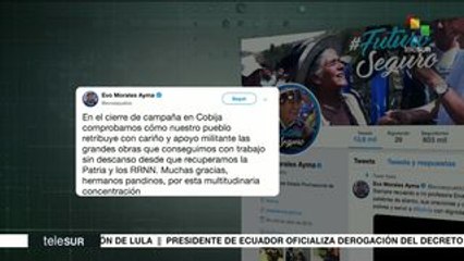 teleSUR Noticias: Pdte. Evo Morales denuncia planes desestabilizadores