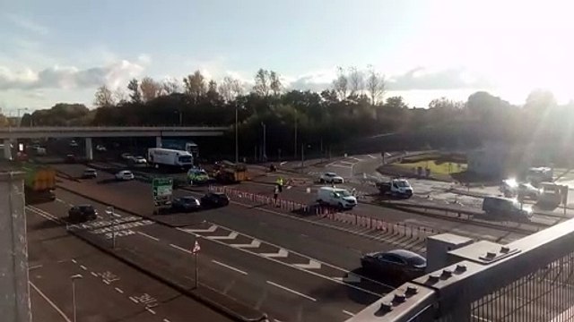 Crash involving a HGV and a van on A19 near Tyne Tunnel