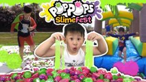 BIGGEST SLIME Obstacle Course & Party with Pop Pops World Challenge at Clamour 2019