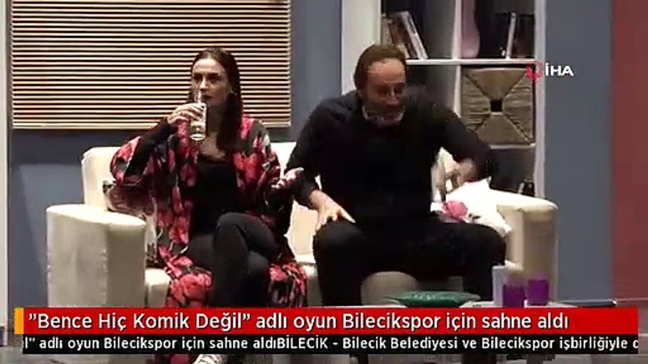 "Bence Hiç Komik Değil" adlı oyun Bilecikspor için sahne aldı