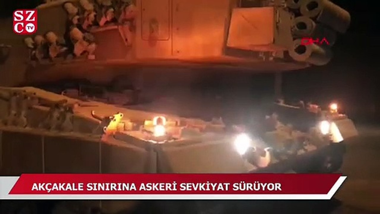 Akçakale sınırına askeri sevkiyat sürüyor