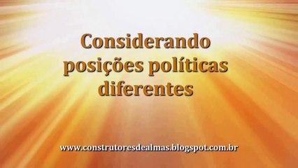 Considerando posições políticas diferentes - 2019