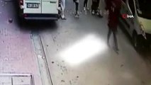 Kavga ettiği motosikletli genci ara sokakta sıkıştırıp böyle kaza yaptırdı