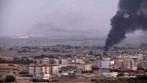 Rasulayn kırsalındaki terör mevzilerinden duman yükseliyor (3)