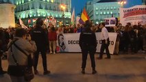 Concentración en la Puerta del Sol en solidaridad con los líderes independentistas condenados por el procés