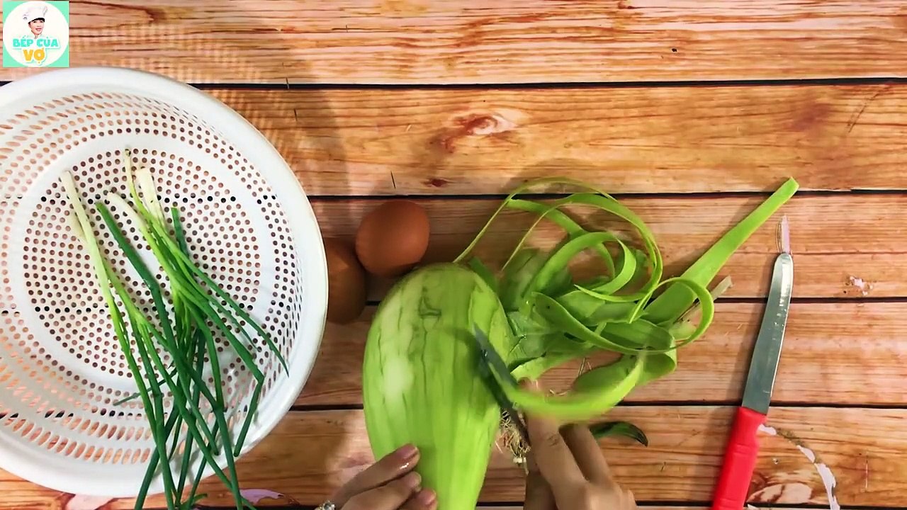 BẦU XÀO TRỨNG - Món ăn thanh đạm đơn giản - Bếp Của Vợ