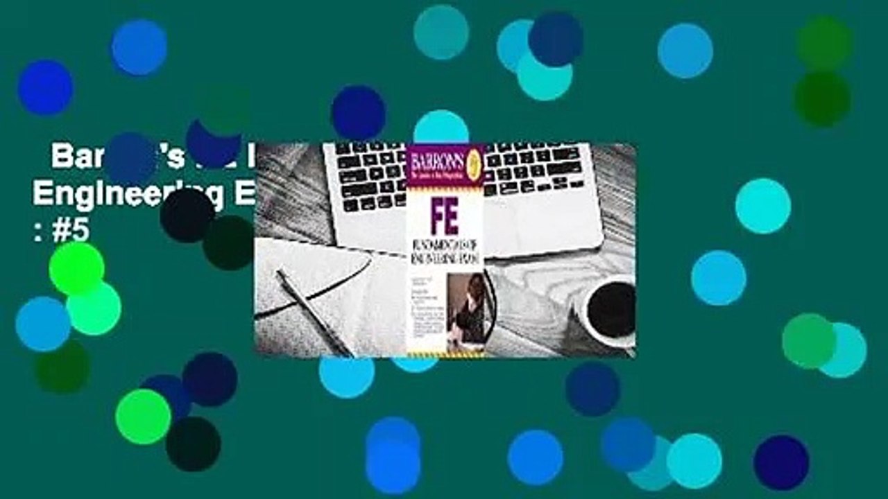 Barron's FE Exam: Fundamentals of Engineering Exam  Best Sellers Rank : #5