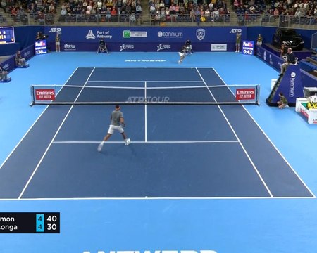 Anvers - Simon domine Tsonga et file en quarts