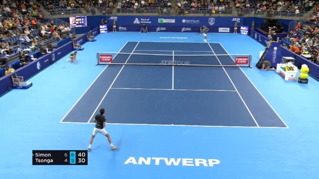 Anvers - Le point qui permet à Simon d'éliminer Tsonga