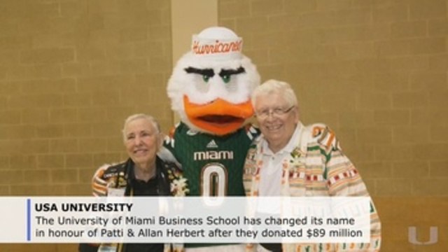 University of Miami renames business school for alumni couple