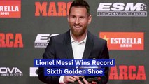 Lionel Messi Has A Lot Of Golden Shoes