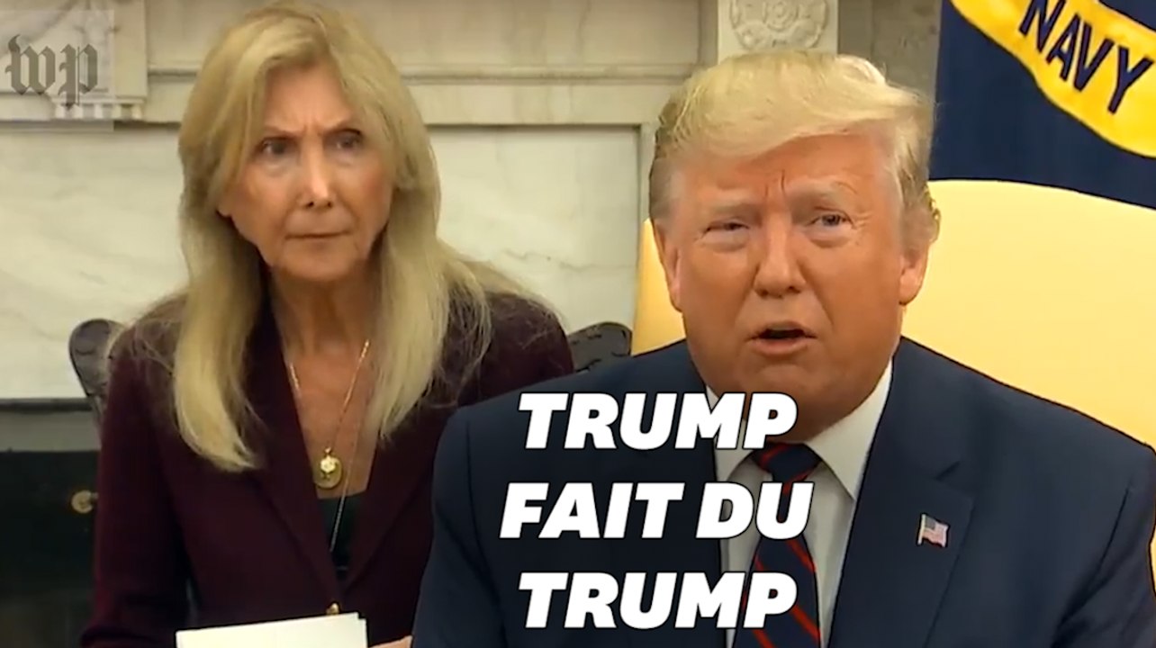 Donald Trump explique sa position sur la crise kurde... à la Trump