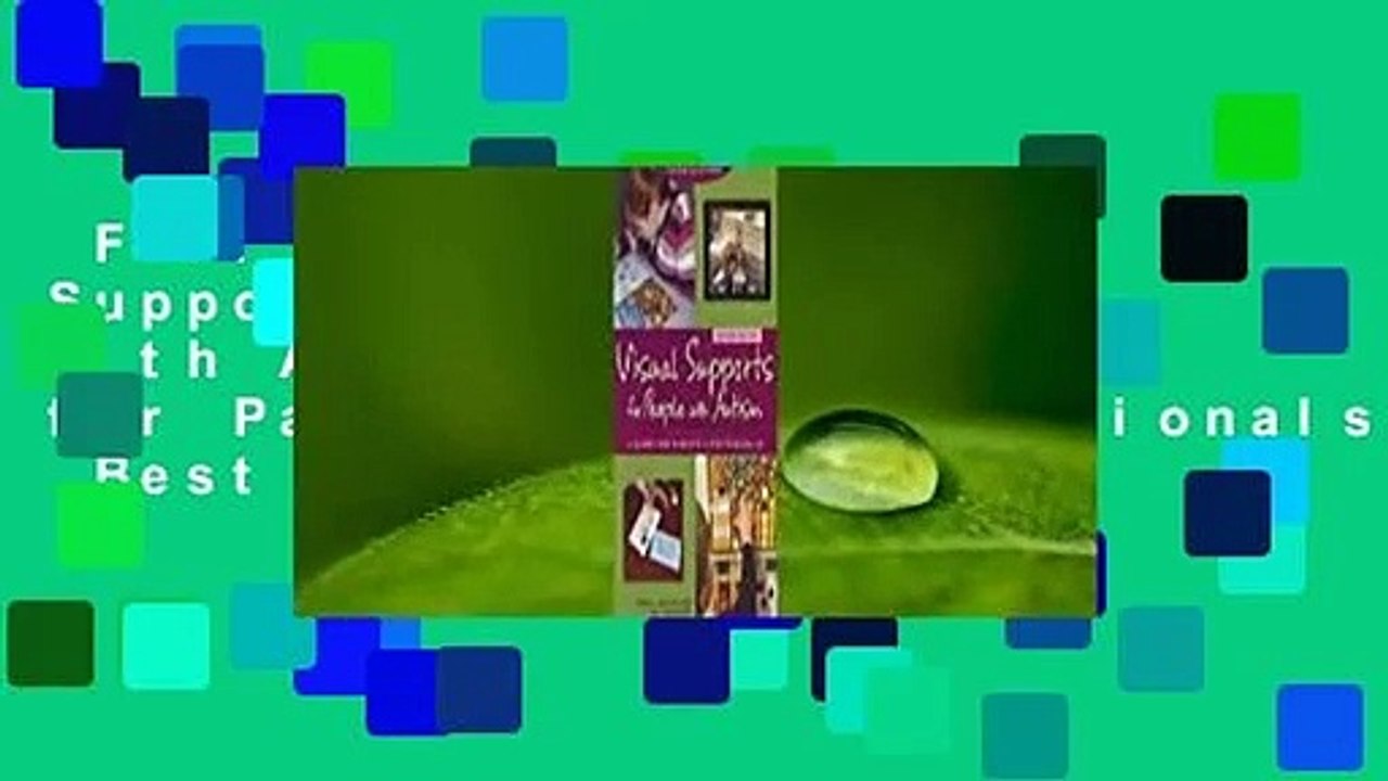 Full version  Visual Supports for People with Autism a Guide for Parents and Professionals  Best