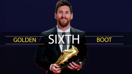 Messi's sixth Golden Boot in numbers
