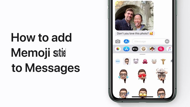 Comment ajouter des stickers Memoji aux messages sur votre iPhone, iPad ou iPod touch - Apple Support