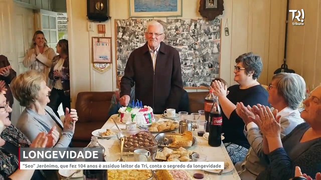 Seo Jerônimo tem 104 anos e é leitor assíduo da Tribuna do Paraná